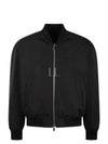 Logo Embroided Bomber Jacket Black - DIOR - BALAAN 2