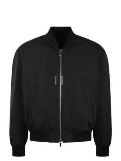 Logo Embroided Bomber Jacket Black - DIOR - BALAAN 2