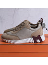 Bouncing Sneakers Graphic Mesh Suede Goatskin Beige Ahzil - HERMES - BALAAN 2