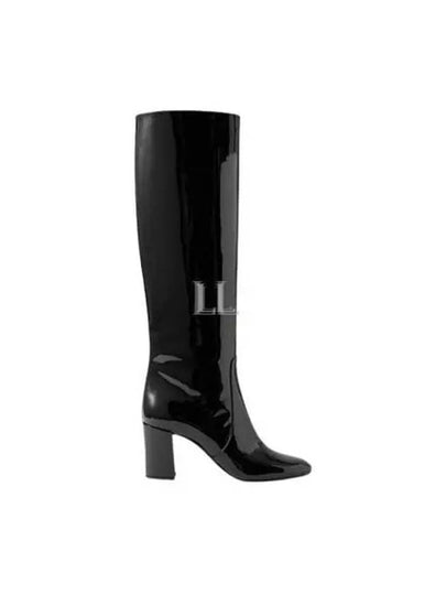 Patent Leather Long Boots Black - SAINT LAURENT - BALAAN 2