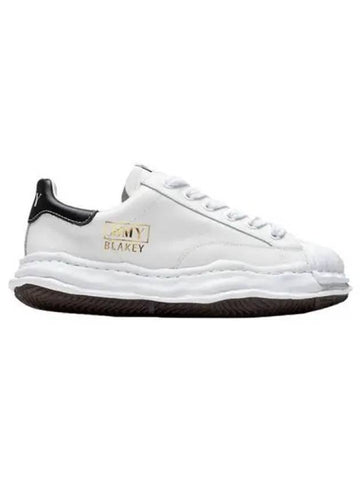 A06FW702 WH Blakey OG Sole Leather Low Top Sneakers White Shoes TJ 271705 - MAISON MIHARA YASUHIRO - BALAAN 1