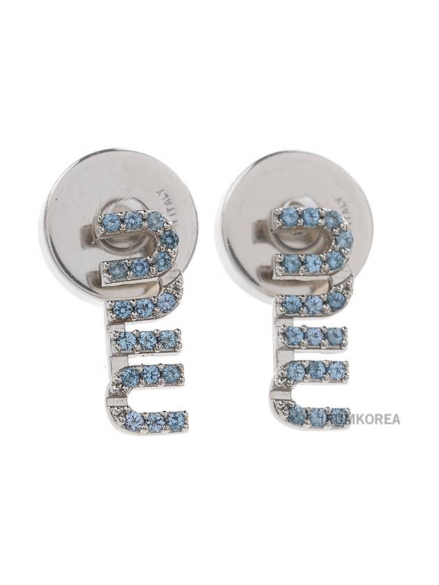 Women s Logo Crystal Earrings 5IO059 2DNC F03WR - MIU MIU - BALAAN 4