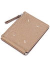 Stitch Leather Zipper Card Wallet Camel - MAISON MARGIELA - BALAAN 6