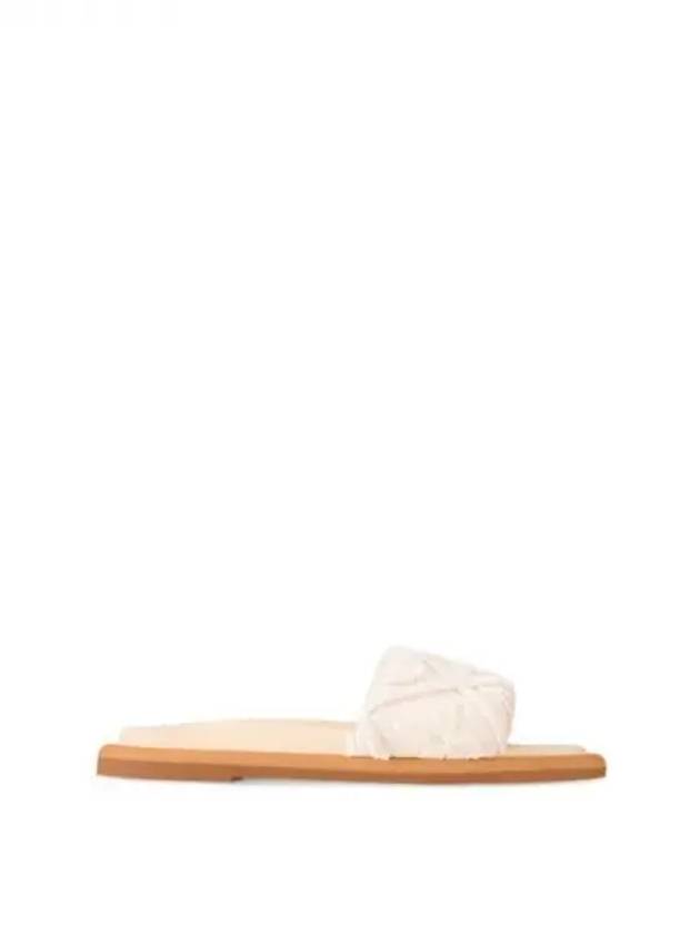 LV Bliss Flat Comfort Mule White Boutique 1ACZKL - LOUIS VUITTON - BALAAN 1