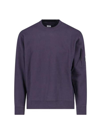 Diagonal Raised Fleece Lens Sweatshirt Purple - CP COMPANY - BALAAN 2