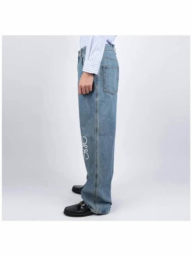 Anagram Embroidery Jeans Blue - LOEWE - BALAAN 4