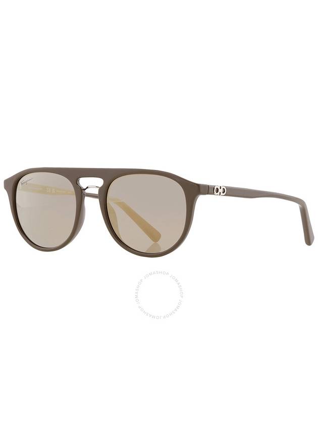 Eyewear Oval Sunglasses Grey - SALVATORE FERRAGAMO - BALAAN 4