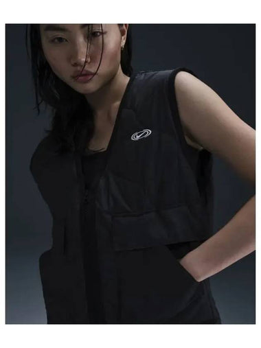 Sportswear Quilted Vest Black - NIKE - BALAAN 1