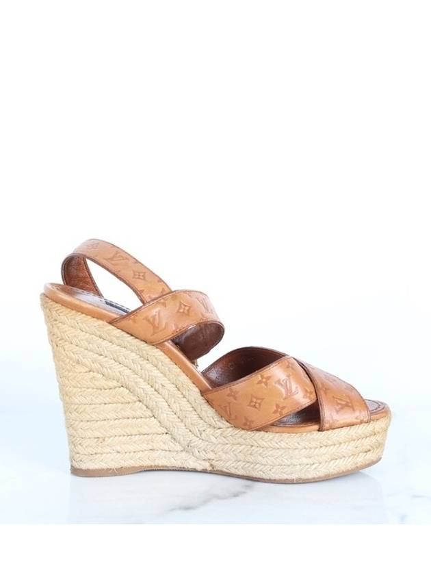 Women s Monogram Wedge Sandals 35 5 225 - LOUIS VUITTON - BALAAN 8