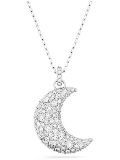 Sublima Moon Crystal Pendant Necklace Silver - SWAROVSKI - BALAAN 2