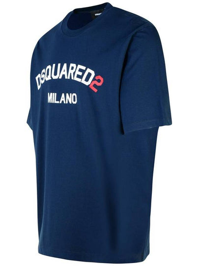 DSQUARED2 'Milan' Navy Cotton T-Shirt - DSQUARED2 - BALAAN 2