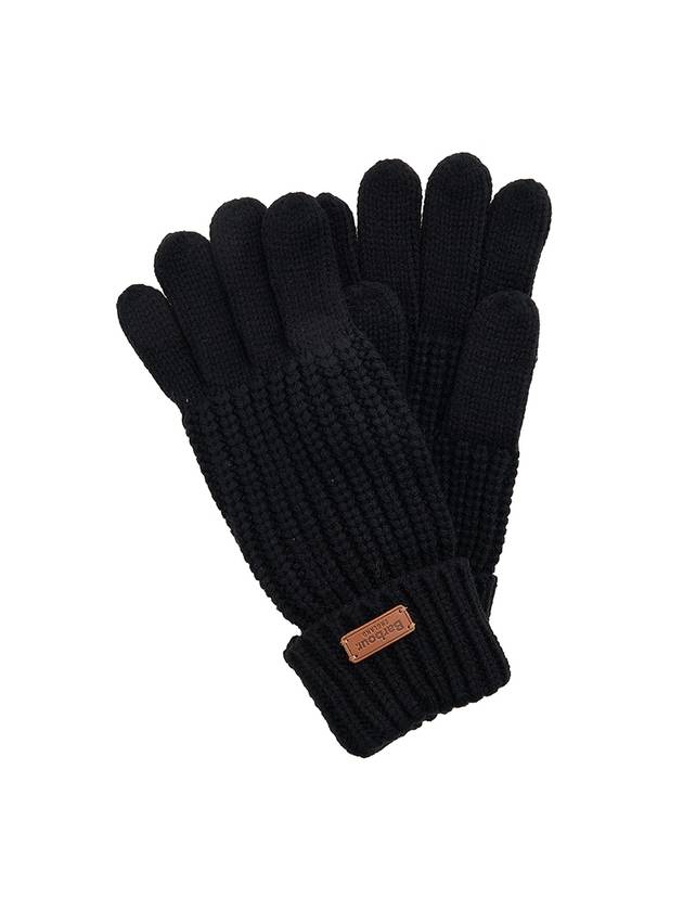 Saltburn Knit Gloves Black - BARBOUR - BALAAN 1