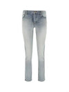 Women's Vintage Boyfriend Jeans Light Blue - SAINT LAURENT - BALAAN 2