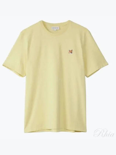 Fox Head Patch Classic Short Sleeve T-Shirt Yellow - MAISON KITSUNE - BALAAN 2