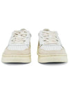 Medalist Leather Suede Low Top Sneakers White Pink - AUTRY - BALAAN 4