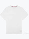 Men's Side Slit Relaxed Short Sleeve T-Shirt White - THOM BROWNE - BALAAN 2