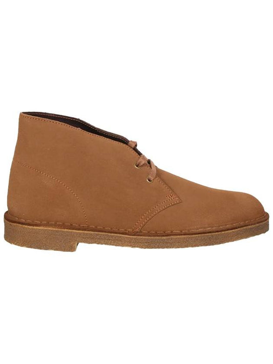 Men's Desert Leather Ankle Boots Suede Cola - CLARKS - BALAAN 1