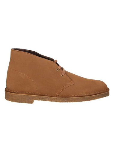 Men's Desert Leather Ankle Boots Suede Cola - CLARKS - BALAAN 1