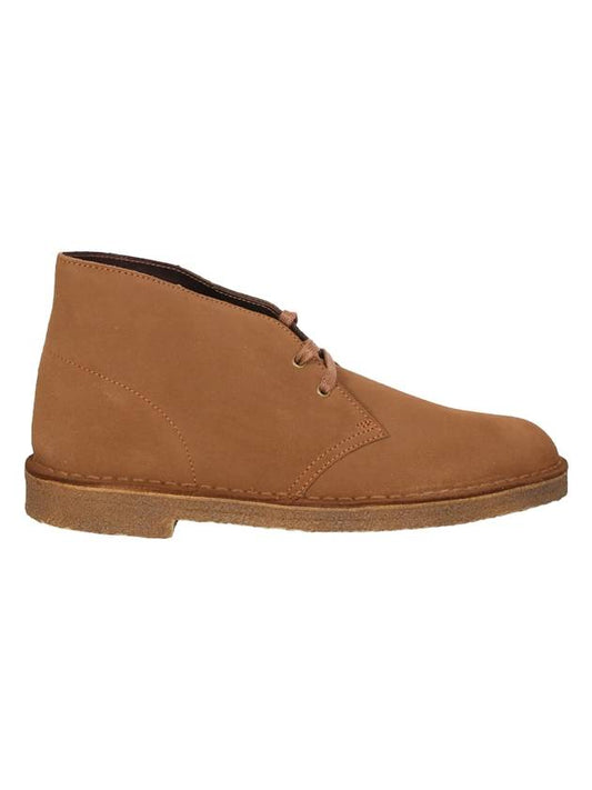 Men's Desert Leather Ankle Boots Suede Cola - CLARKS - BALAAN 1