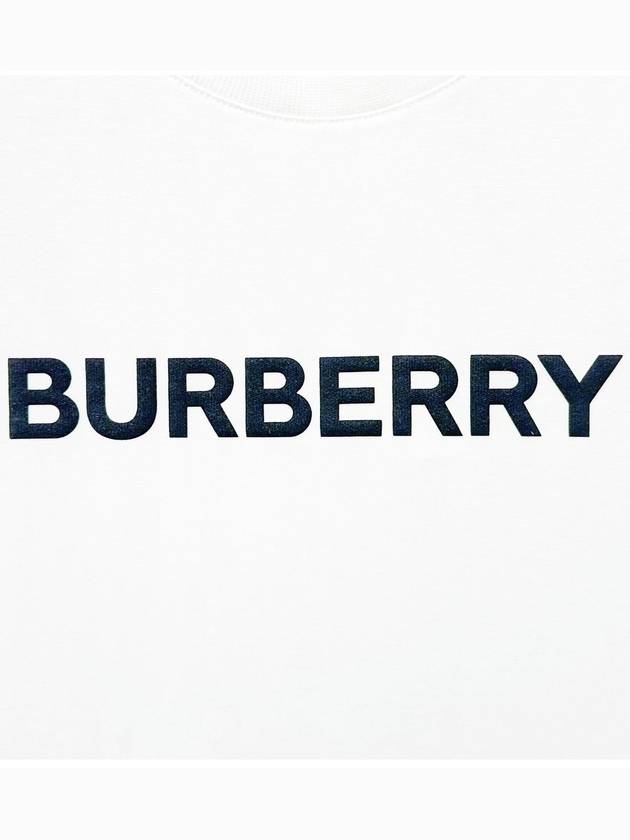 Logo Print Short Sleeve T-Shirt White - BURBERRY - BALAAN 4