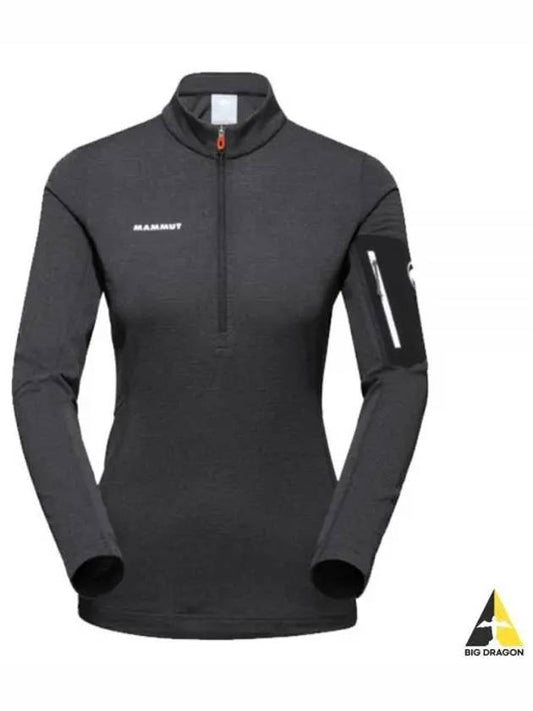 Women's Aenergy Light ML Half Zip Full Long Sleeve T-Shirt Black - MAMMUT - BALAAN 2