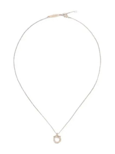 Ferragamo Twisted Gancini Pendant Necklace Gold - SALVATORE FERRAGAMO - BALAAN 1