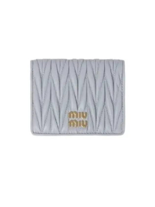 Matelasse Pearl Gray Women s Bicycle Wallet 5MV204 2FPP F0164 - MIU MIU - BALAAN 2