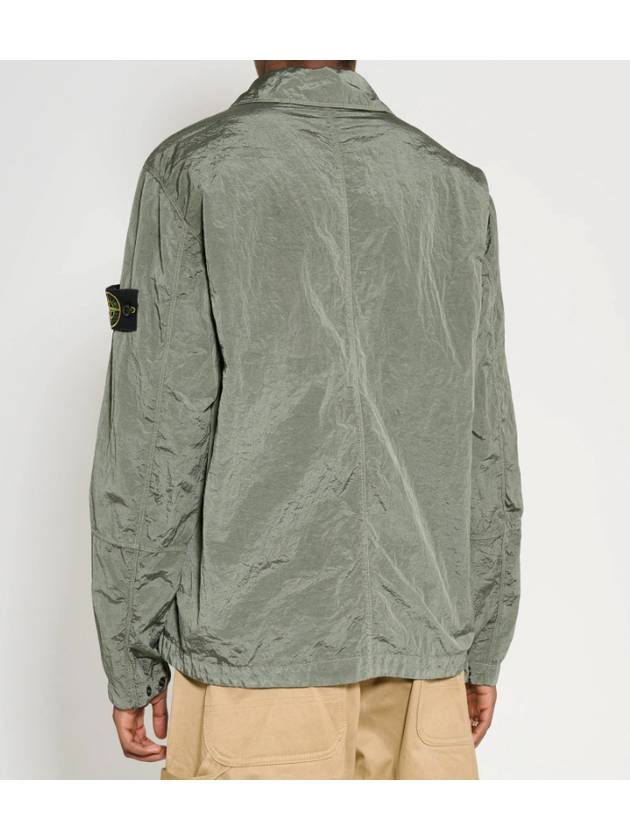 Nylon Metal Econyl Long Sleeve Shirt Green - STONE ISLAND - BALAAN 5