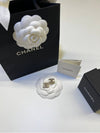 Women's CC Logo Pearl Crystal Stud Earrings Gold - CHANEL - BALAAN 4