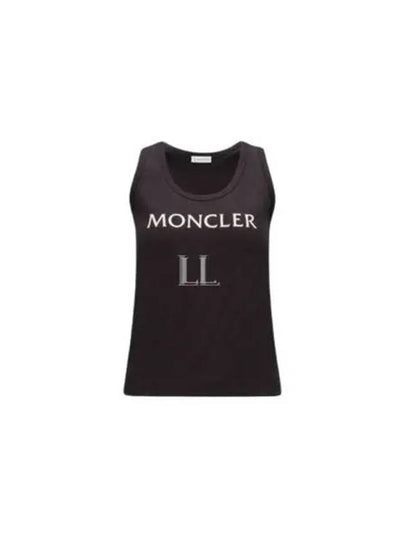 Logo Print Sleeveless Black - MONCLER - BALAAN 2