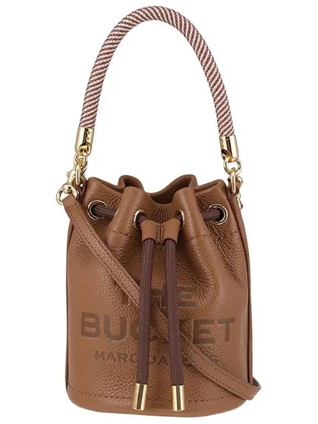 Women's Logo Micro Leather Bucket Bag Brown - MARC JACOBS - BALAAN 2