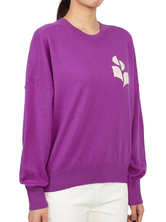 Marisans Logo Knit Top Purple - ISABEL MARANT - BALAAN 4