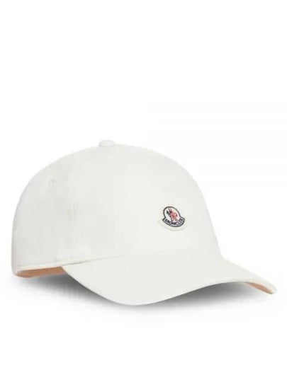 Logo Patch Ball Cap White - MONCLER - BALAAN 2