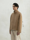 Men's Harrington Wool Jacket Beige - FILLCHIC - BALAAN 3