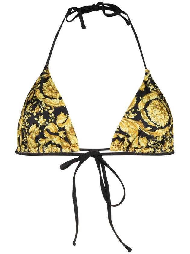 Baroque Print Bikini Top Black - VERSACE - BALAAN 2