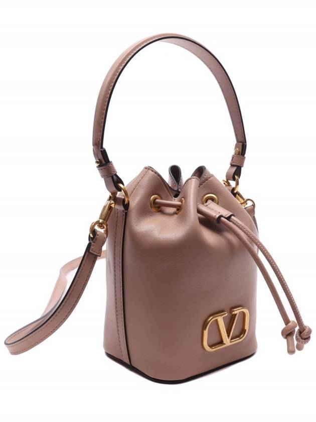 Women's V Logo Bucket Shoulder Bag 4W2P0Z44 VNL GF9 24S - VALENTINO - BALAAN 3