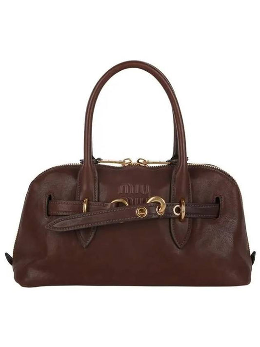 Miu Abventure Nappa Leather Top Handle Bag Briarwood - MIU MIU - BALAAN 2