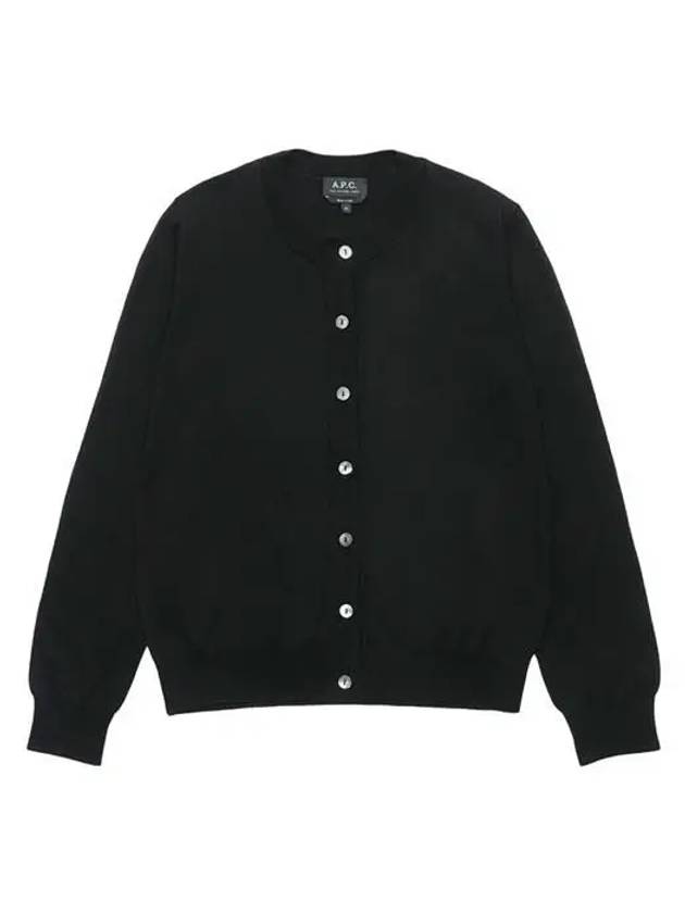 Marine Wool Cardigan Black - A.P.C. - BALAAN 2