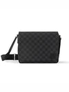 District PM Damier Graphite Coated Canvas Messenger Bag Black - LOUIS VUITTON - BALAAN 3