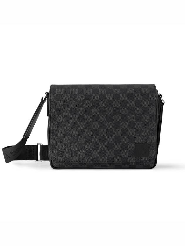 District PM Damier Graphite Coated Canvas Messenger Bag Black - LOUIS VUITTON - BALAAN 3