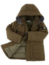 Kids Waffen Hooded Padded Jacket Khaki 691640634 V0054 - STONE ISLAND - BALAAN 4