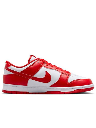 Dunk Retro Low Top Sneakers White University Red - NIKE - BALAAN 2