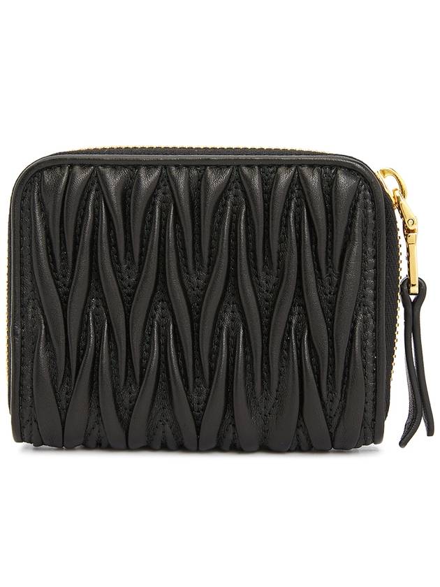 Matelasse Nappa Leather Coin Wallet Black - MIU MIU - BALAAN 3