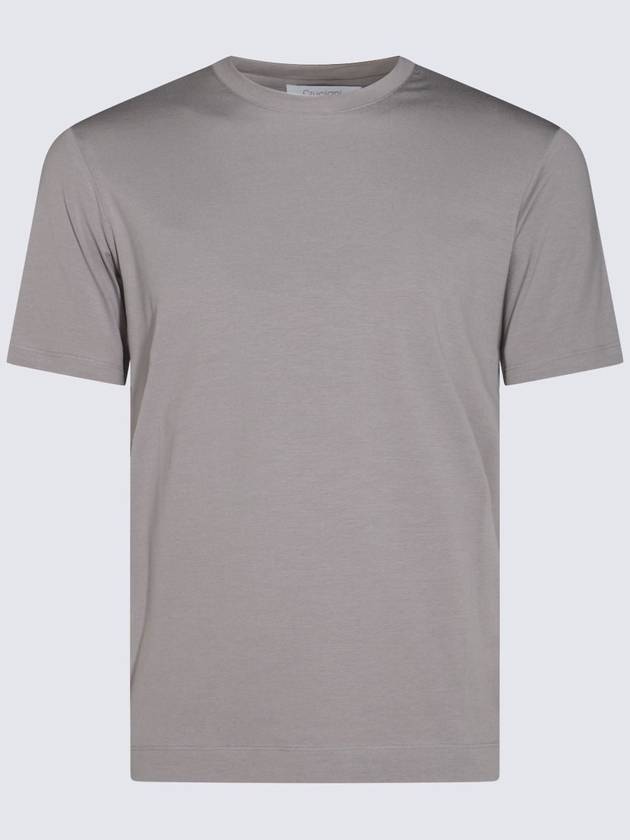 Cruciani Grey Cotton Blend T-Shirt - CRUCIANI - BALAAN 1