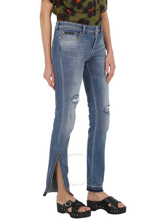 Philipp Plein Ladies Morgan Fit Angel Stretch Denim Jeans, Waist Size 27" - PHILIPP PLEIN - BALAAN 2