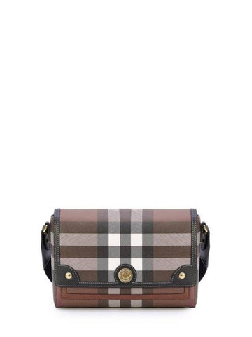 Note Shoulder Bag Dark Birch Brown - BURBERRY - BALAAN 1