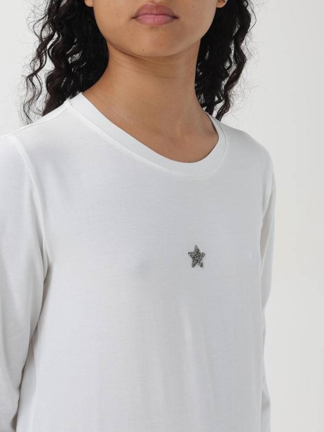 T-shirt Lorena Antoniazzi in cotone con stella di glitter - LORENA ANTONIAZZI - BALAAN 4