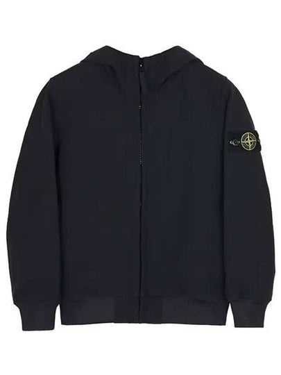 Kids Wappen Hooded Jacket Black - STONE ISLAND - BALAAN 2