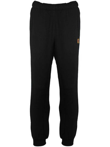 Court Heritage French Terry Tennis Pants Track Pants Black - NIKE - BALAAN 1