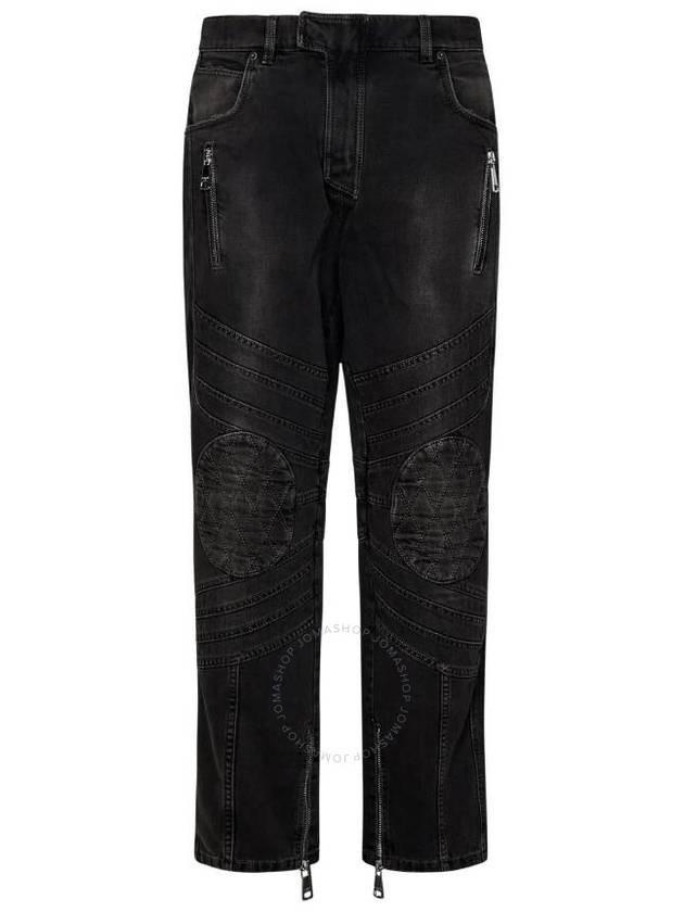 Balmain Biker Mid-Rise Denim Jeans, Waist Size 30" - BALMAIN - BALAAN 1